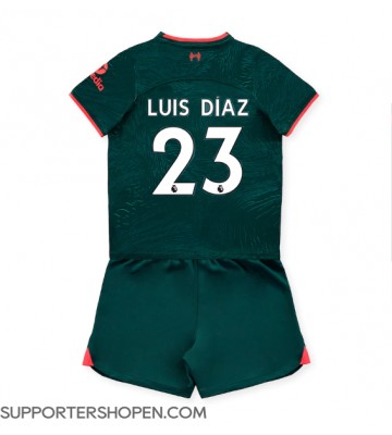 Liverpool Luis Diaz #23 Tredje tröja Barn 2022-23 Kortärmad (+ korta byxor)
